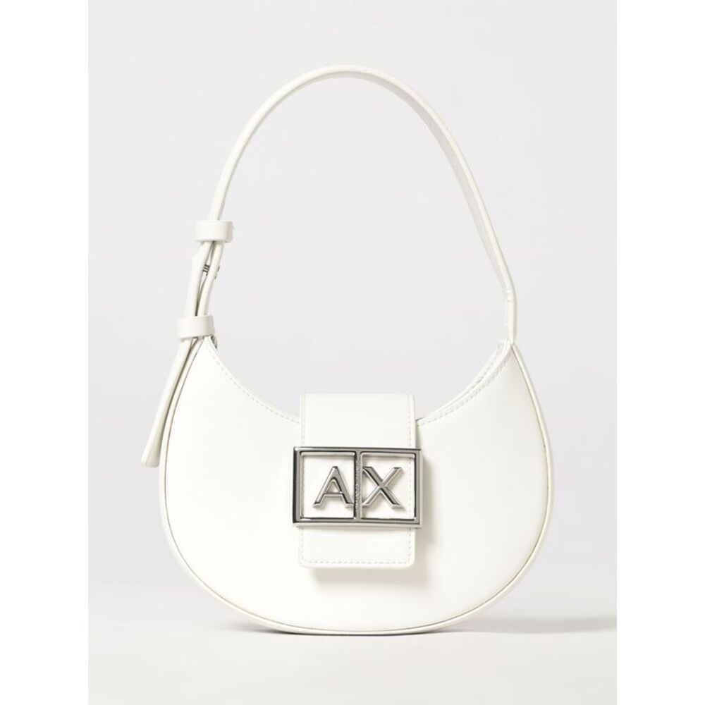 Armani Exchange Women Hobo Shoulder Bag With Metal Logo Armani Exchange